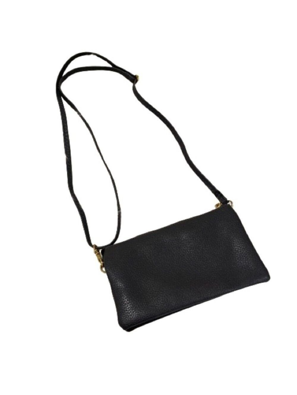 Women’s A New Day Small Grey & Gold Faux Leather Crossbody Bag!